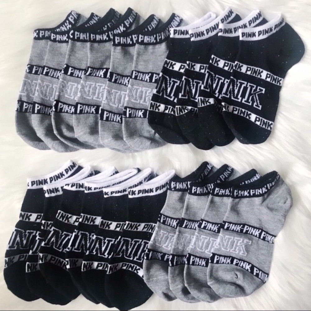 Brand new 10 pairs VS PINK no show socks